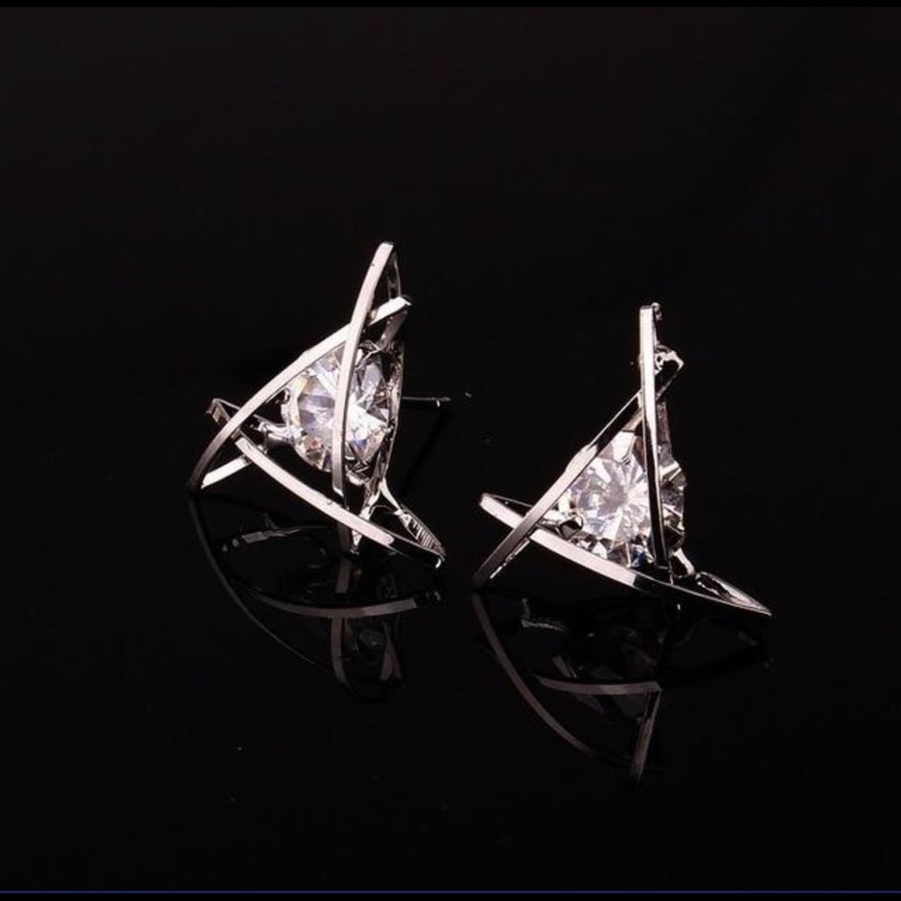 Womens Triangle Earrings